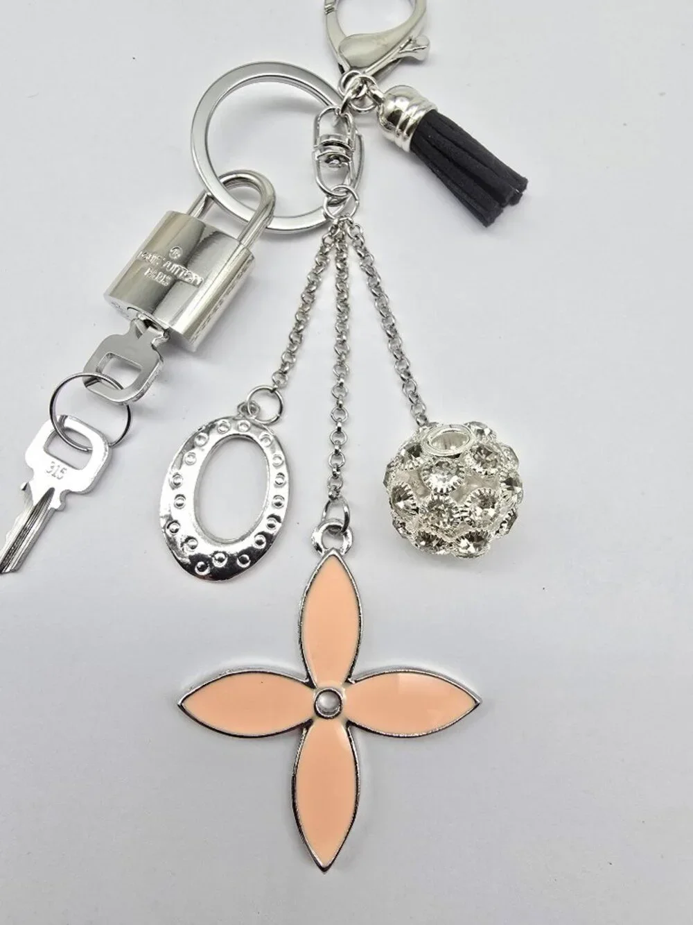 Authentic Louis Vuitton Silver Lock 🔒 Unbranded Keychain Bag Charm LV
